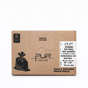 Sacs Poubelle - 26 x 36 (Extra Fort) - Noir - 100 par boîte