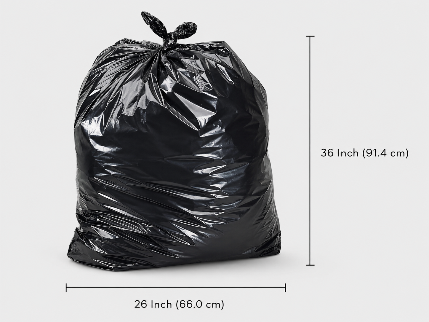 Garbage bags - 26 x 36 (Regular) - Black - 250 per case