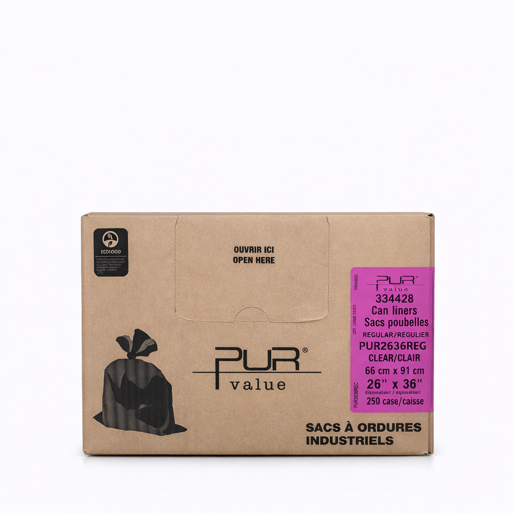 Clear Garbage/Recycling Bags - 26 x 36 (Regular) - 250 per case