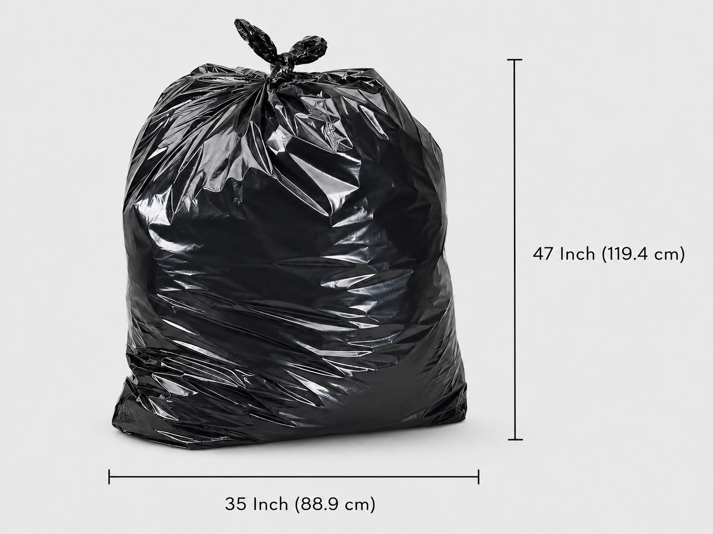 Regard Garbage bags - 35 x 47 (Extra Strong) - Black - 100 per case