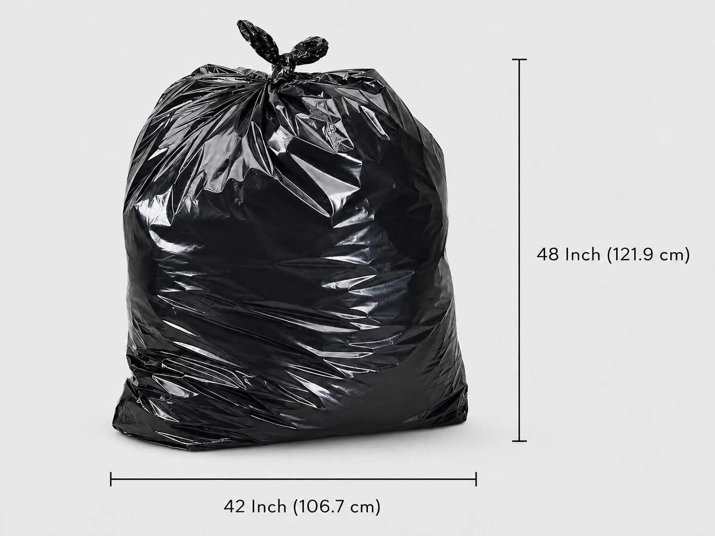 Sacs Poubelles - 42 x 48 (Extra Fort) - Noir - 100 par caisse