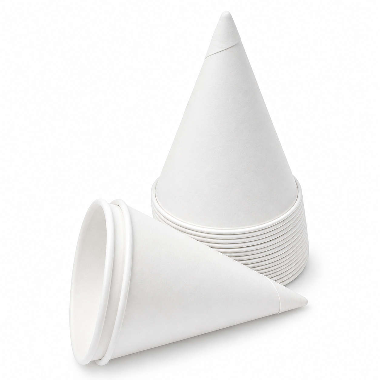 White Rolled Paper Cone Cup - 4 oz. (5,000-Pack)