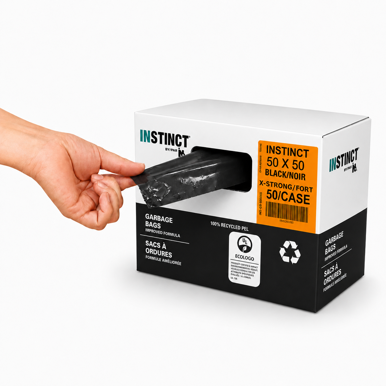 Garbage bags - 50 x 50 (Extra Strong) - Black - 50 per case