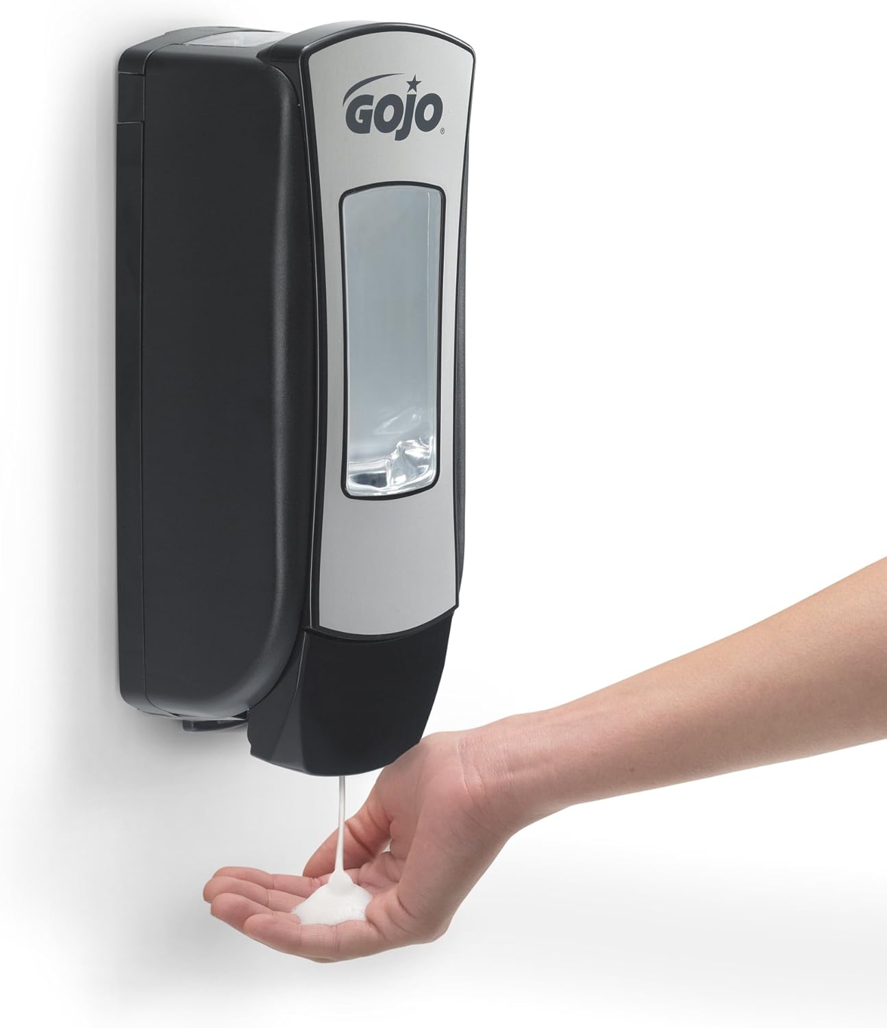 GOJO ADX Dispenser – Black & Chrome Push Button - 1250ml