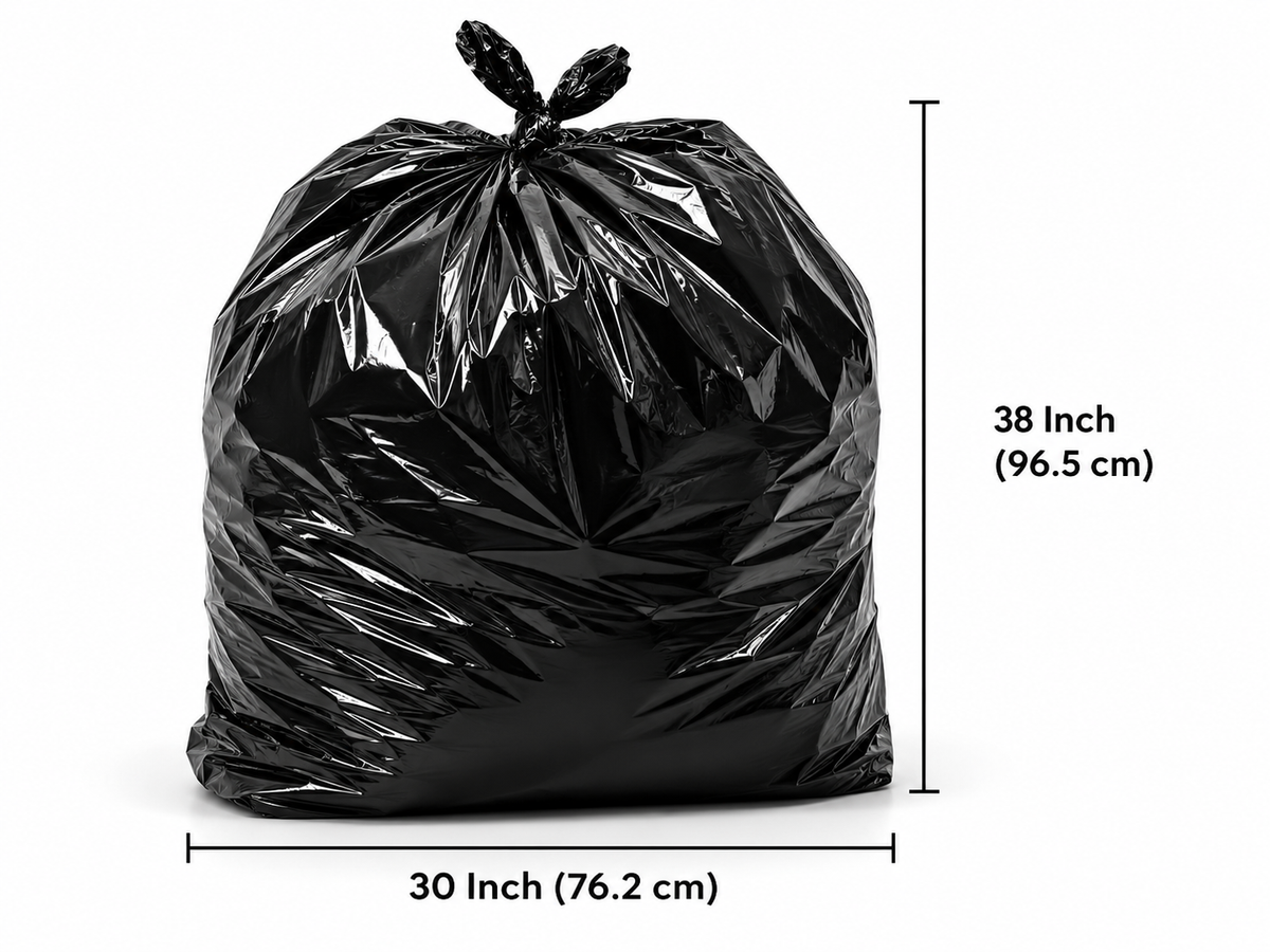 Garbage bags - 30 x 38 (Regular) - Black - 250 per case