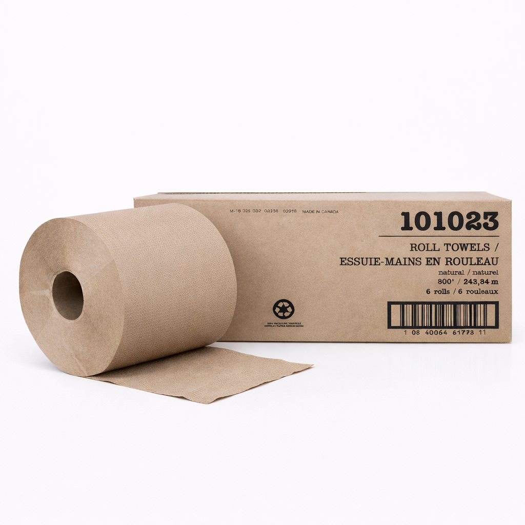 Brown Paper Rolls - 800 ft - 6 Rolls per box