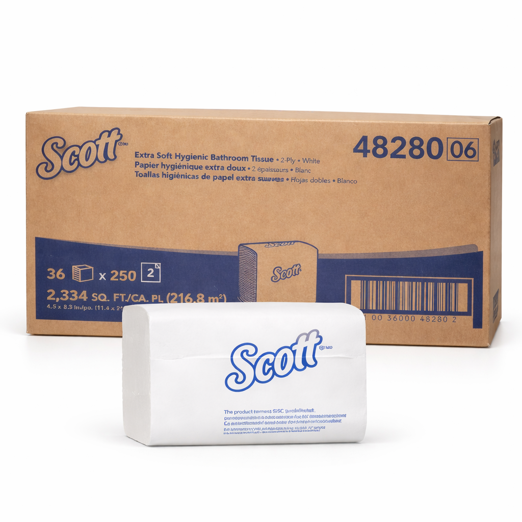 Scott - Extra Soft Hygienic Bathroom Tissues - 2 Ply (White) - 36 pack x 250 sheet - 4828006