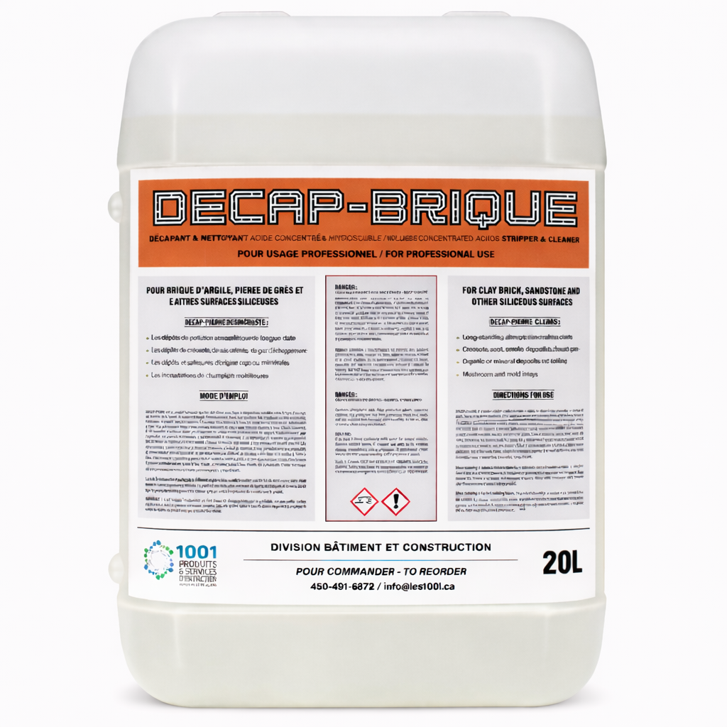 DECAP-BRIQUE - Water-Soluble Concentrated Acid Base Stripper & Cleaner - 20L