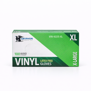 Vynil Latex Free Gloves - 100 per pack - Gryphon (XL)