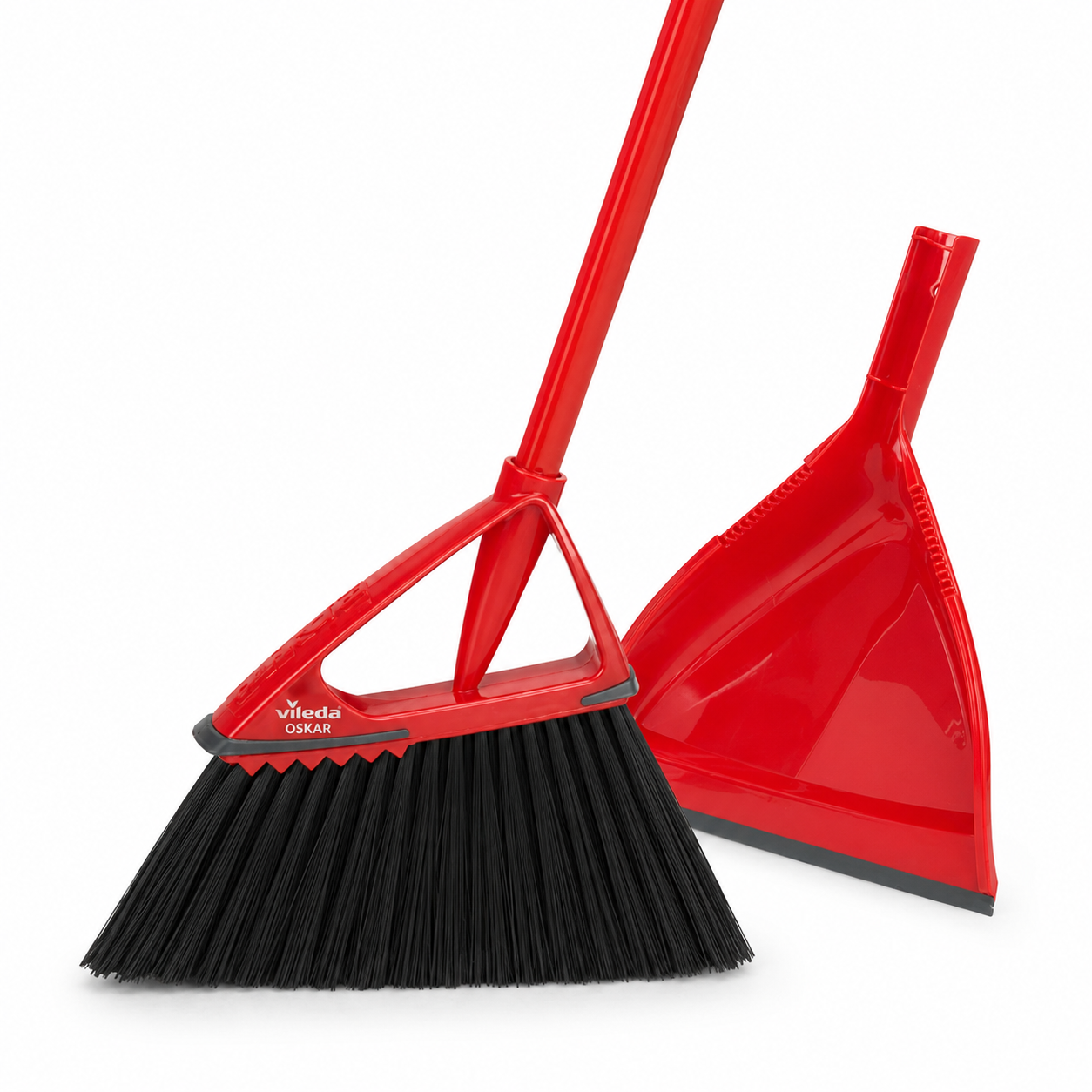 Vileda Oskar Broom with Clip-On Dustpan