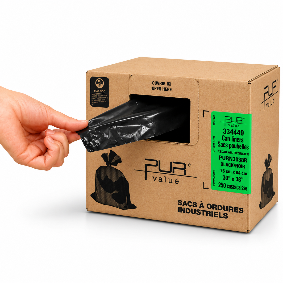 Garbage bags - 30 x 38 (Regular) - Black - 250 per case