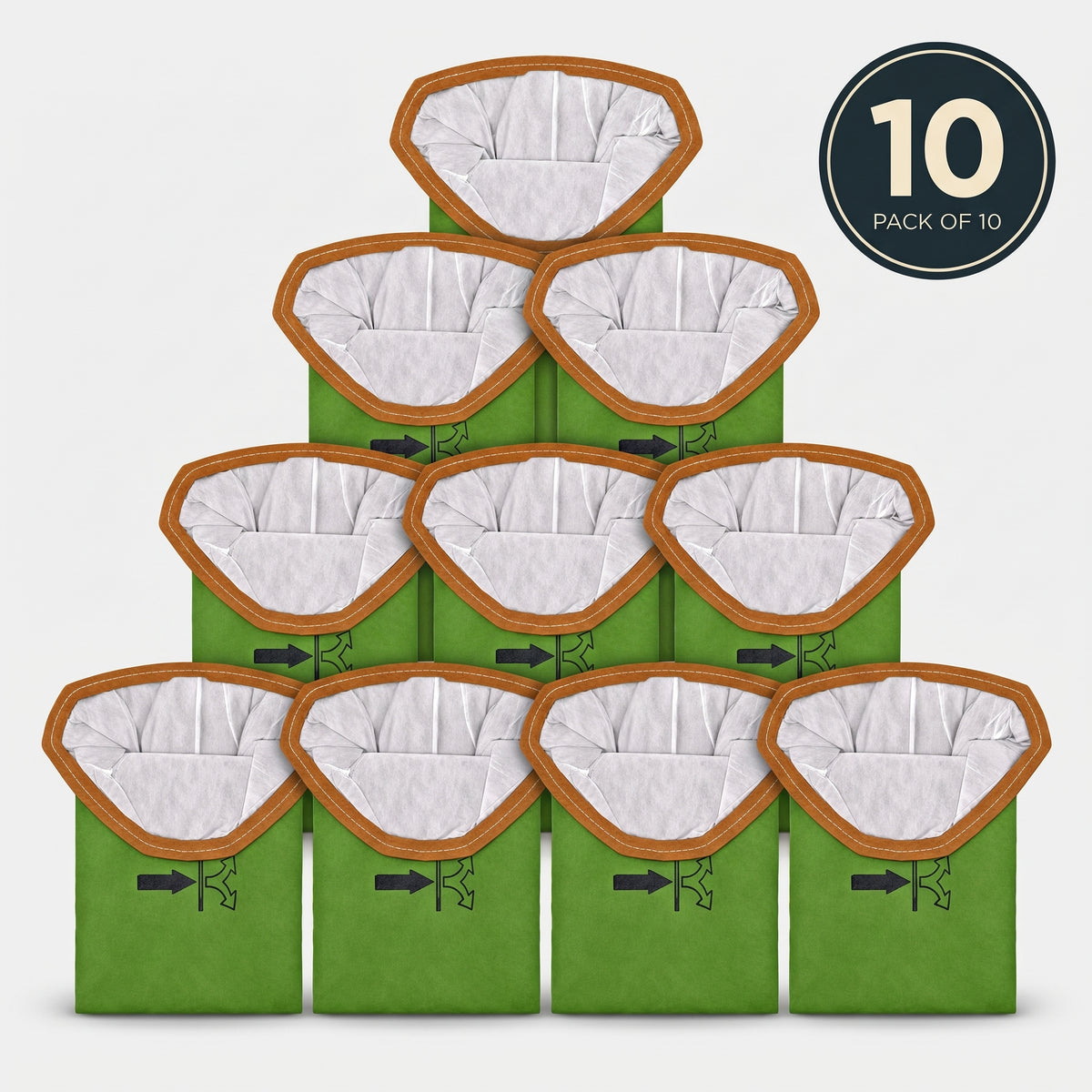 ProTeam 6 - Micro Filter Vacuum Bags - Super Coach Pro 6, GoFit 6, Intercept and GoFree Vacs (10 Pack)