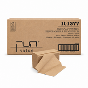 Pur Value - Multifold Paper Towels - 250 Sheets per Pack - 16 Packs Per Case - 101377 (TO520)