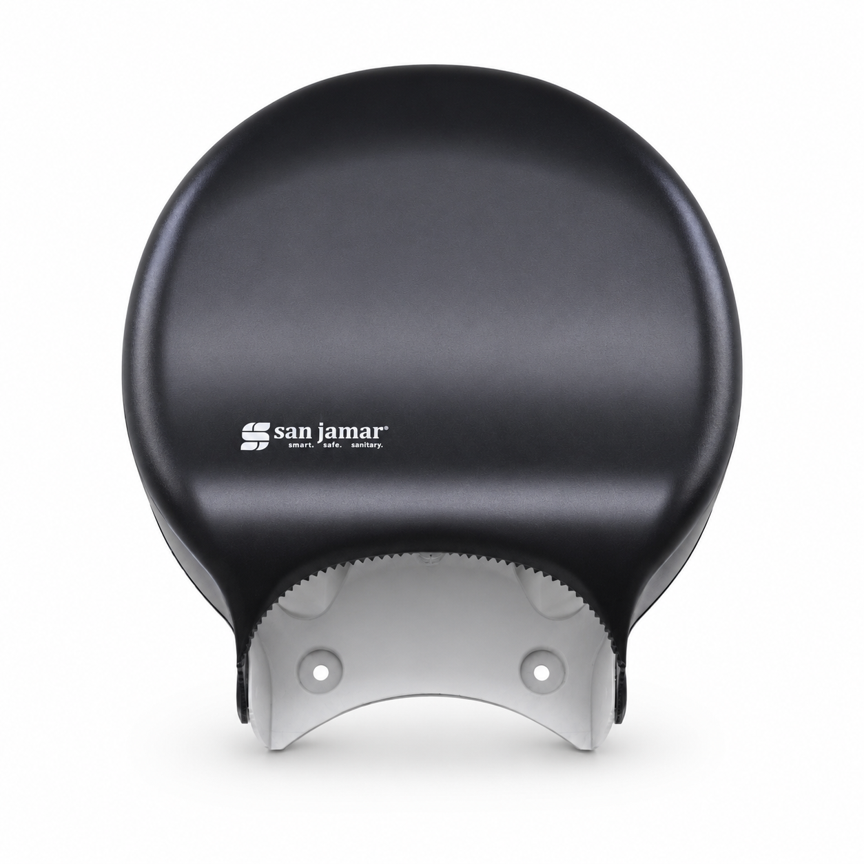 San Jamar - Classic 9" Single-Roll Jumbo Bath Tissue Dispenser, Black - R2000TBK
