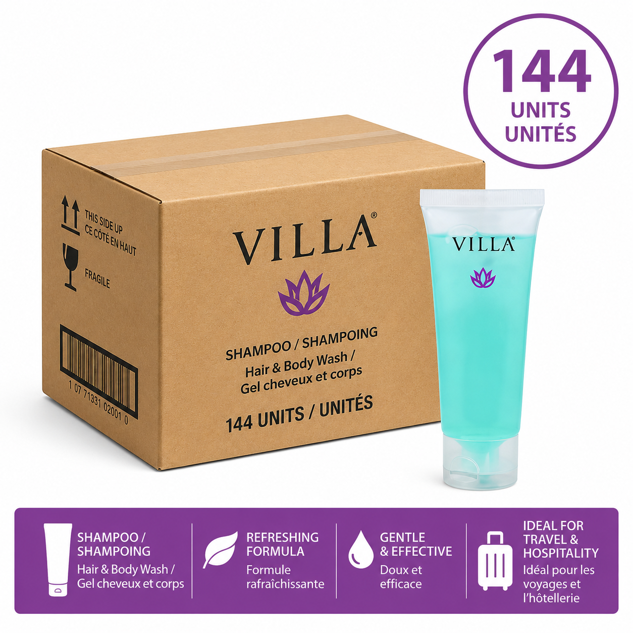 Villa - Gel douche - (144 par caisse) - 30ml