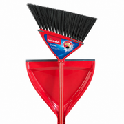 Vileda Oskar Broom with Clip-On Dustpan