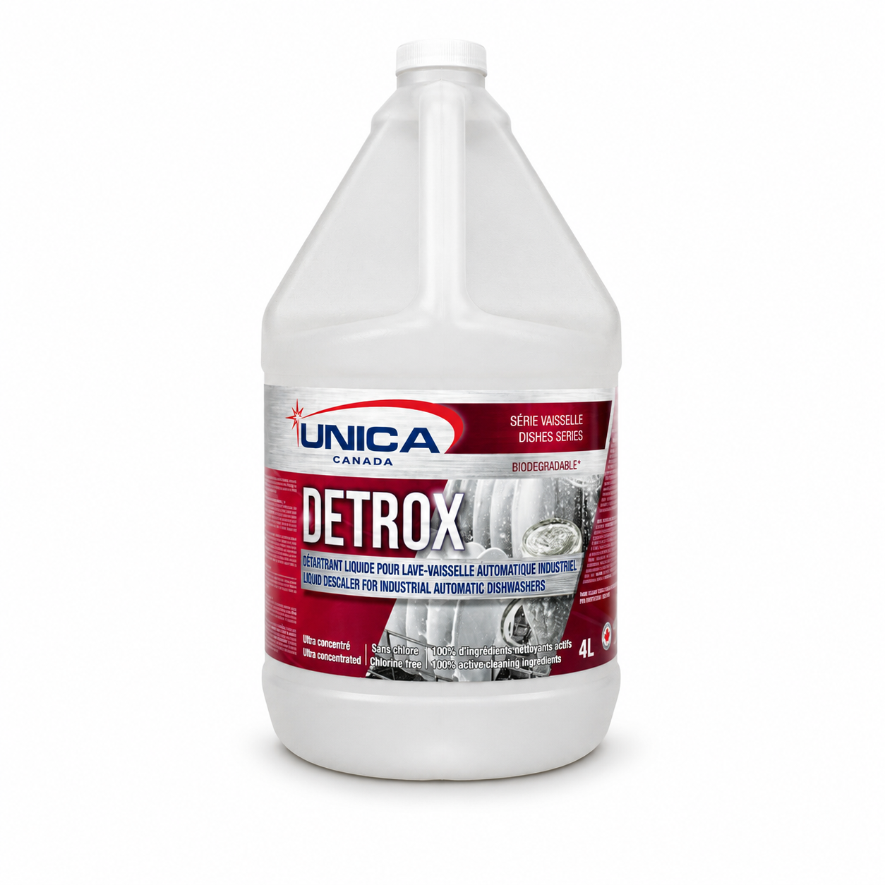 Detrox - Liquid Descaler - Industrial Automatic Dishwasher - 4L - Unica