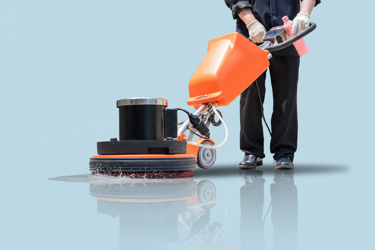 Floor Scrubbing Marketing Image - No Frame