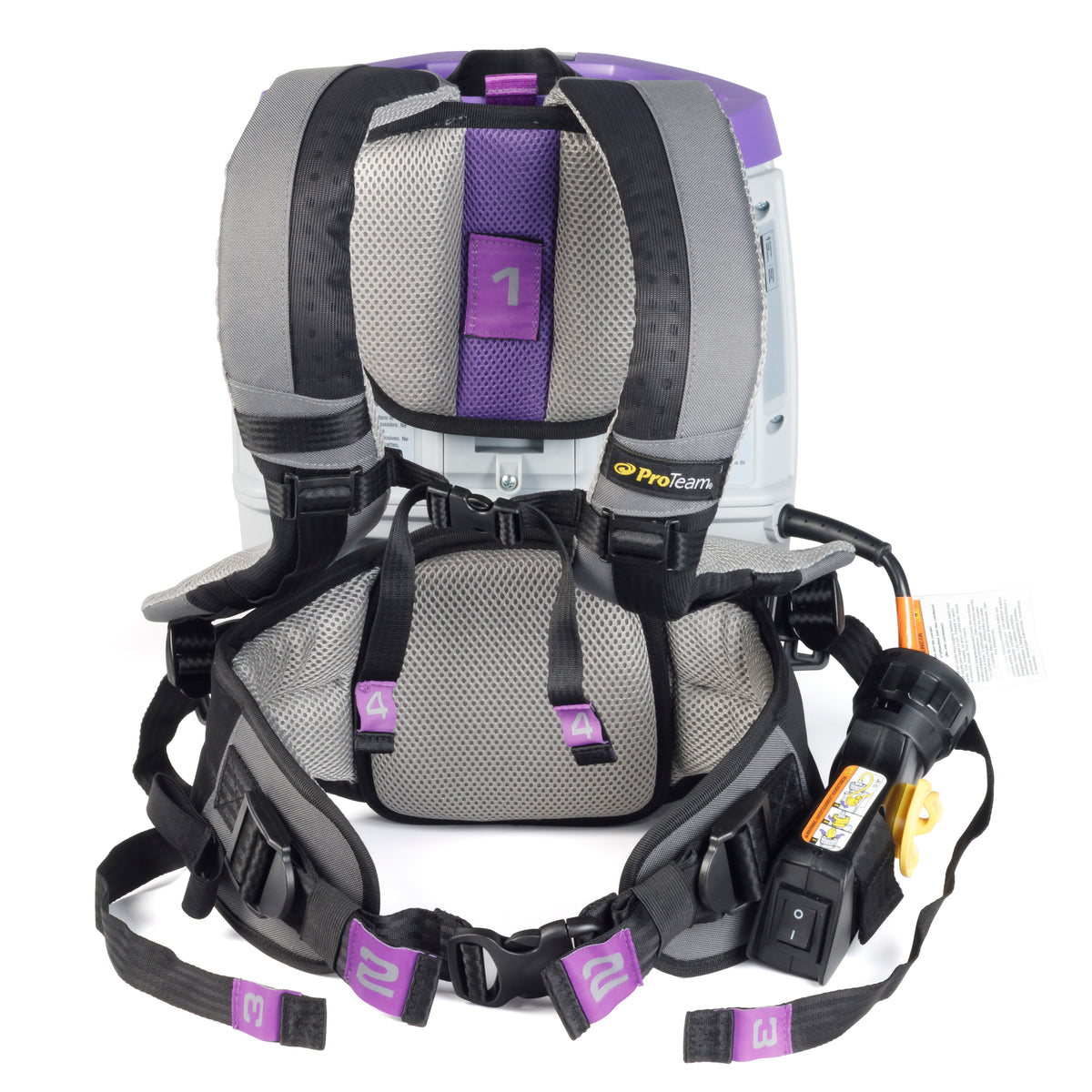 ProTeam - GoFit Super Coach 3, Dry Backpack Vacuum 3qt
