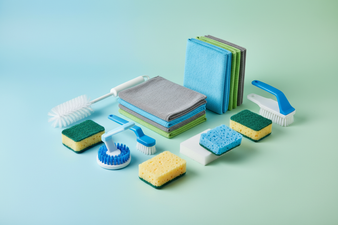 Microfiber Cloths, Brushes, and Sponges Marketing Image