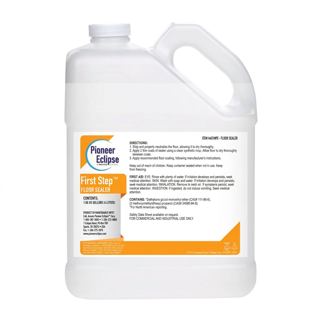Pioneer Eclipse - First Step Floor Sealer – 4 L – VCT Protective Base Coat Before Floor Wax