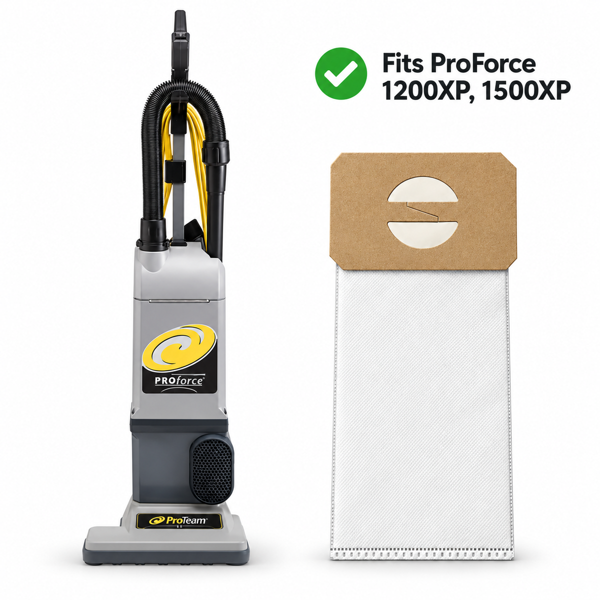 Proteam - HEPA Microfilter Vacuum Bags, Proforce 1200xp, 1500xp, Electrolux (6 Pack) - Johnny Vac