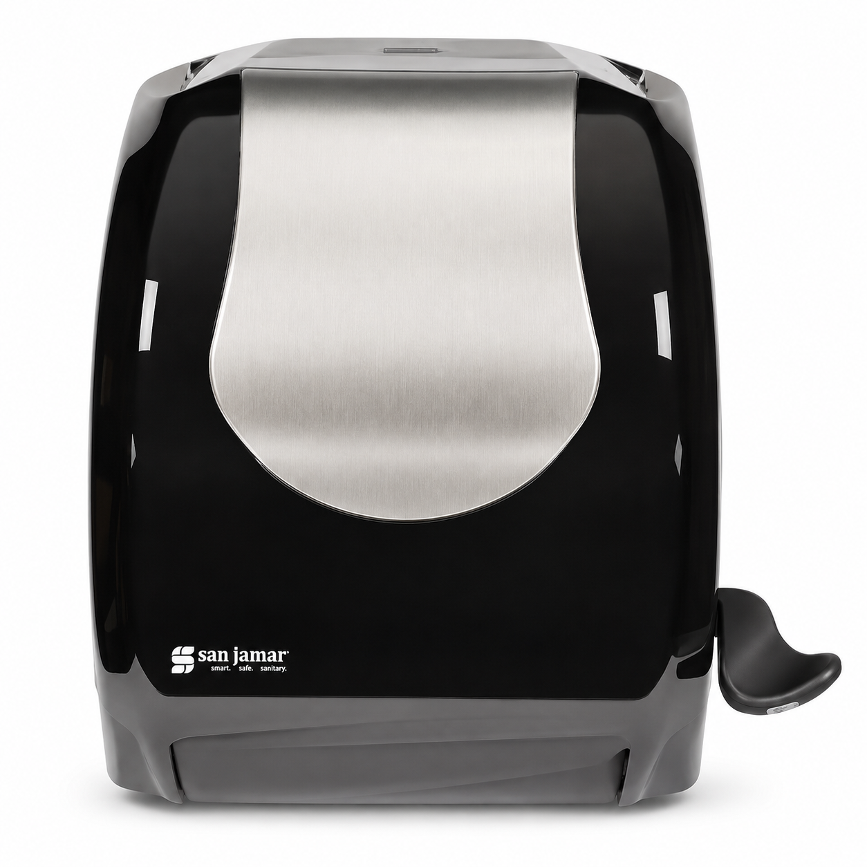San Jamar - Summit Lever Paper Towel Roll Dispenser - Black and Stainless Steel T970