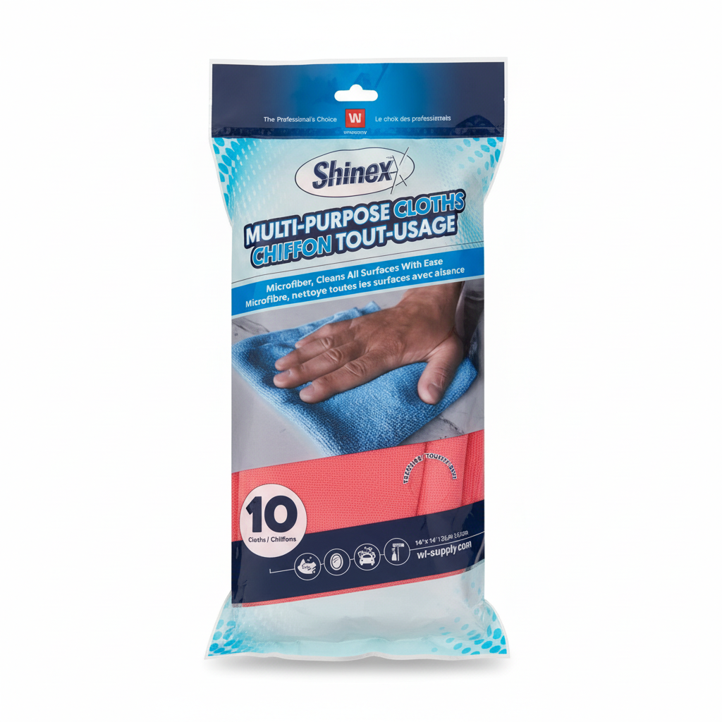 Shinex Multi-Purpose Cloths – Red/Pink, Original Colors