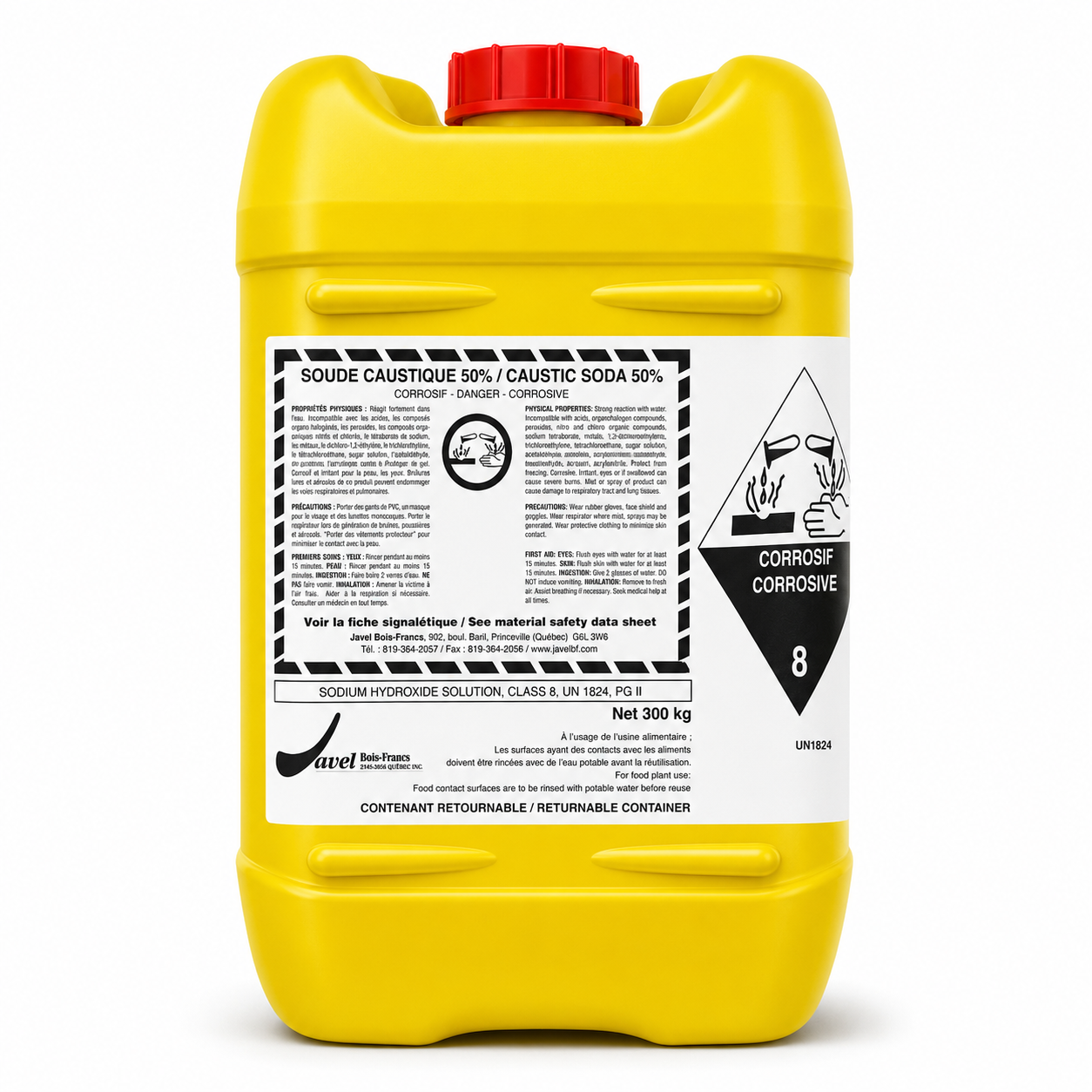 Sodium Hydroxide (Caustic Soda) 50% - 20L