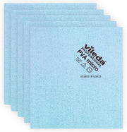 5/Pack - Blue Vileda Highly Absorbent Cleaning Cloth - 15 x 14 - PVA-Coated Microfiber