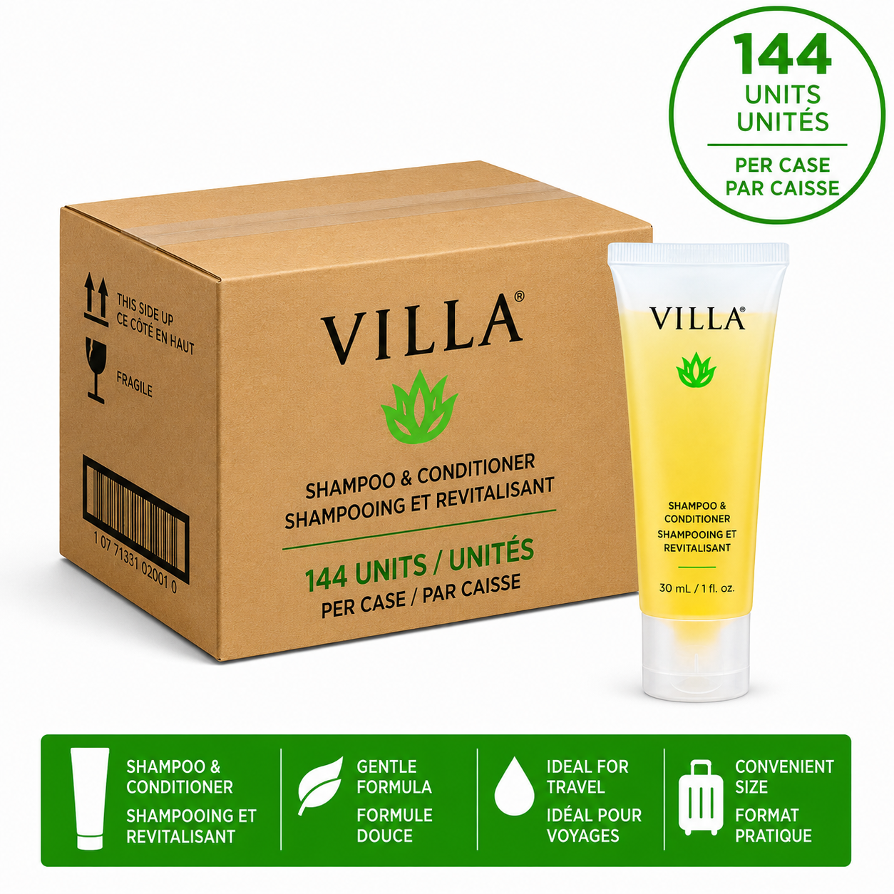 Villa - Shampoing - (144 par carton) - 30ml